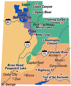 Map of Utah